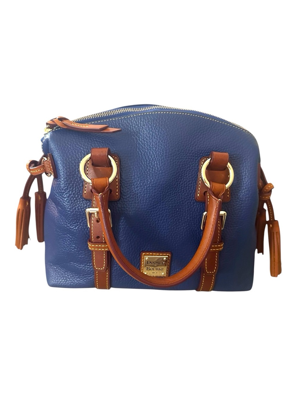 Dooney & Bourke NWT Domed Crossbody Satchel | 3 Piece Set Wristlet & Key Fob - Picture 6 of 15